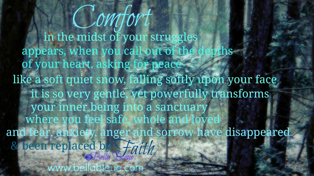 Prayer for Comfort by Bella Bleue